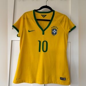 Nike Yellow Authentic Brasil Jersey - Neymar Jr
